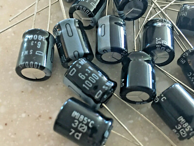 100pcs 1000uF  6.3V NIPPON Radial Electrolytic Capacitor SME6.3vB102M10