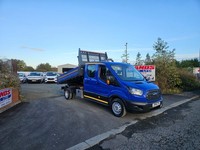 2018 ON 18 PLATE FORD TRANSIT 350 TDCI 130BHP TRW L3HI LWB DOUBLE CAB 71K ULEZ 