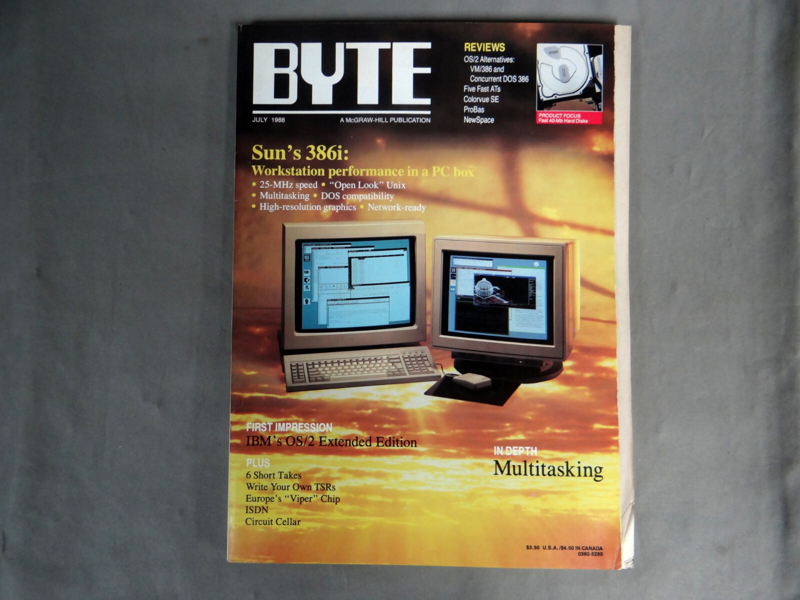 July 1988 Byte Magazine Vol 13 #7 ** Multitasking_Fast 40