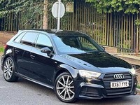 AUDI A3 S LINE BLACK EDITION 2017 BLACK DIESEL 1.6 TDI MANUAL 6 SPEED