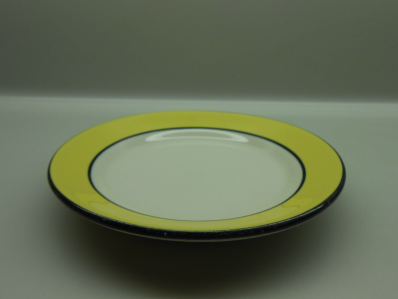 Vintage Wallace China Restaurant Ware - Bread Plate - Yellow Black - 10 Avail.