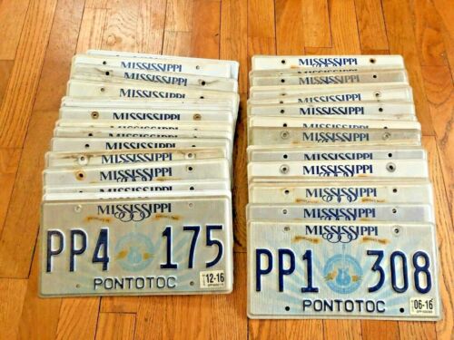 50 Mississippi Guitar License Plates - Craft Condition 