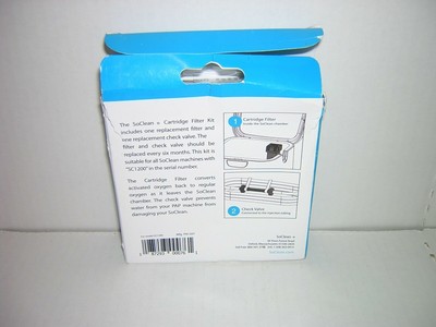 SoClean 2 Cartridge Filter Kit Replacement Check Valve SC1200 CPAP So Clean 2