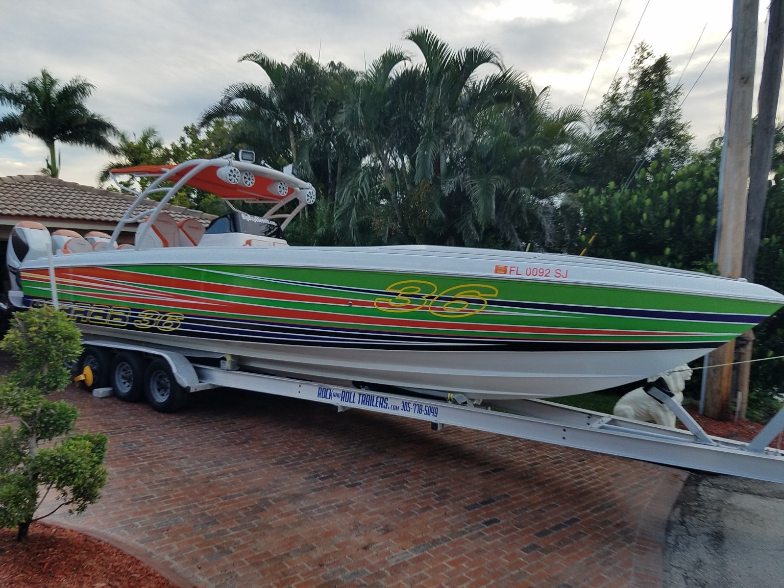 36 FOOT SCARAB SPORT 30K PAINT! 3 MERCURY VERADOS OPEN FISHERMAN!! LIKE NEW