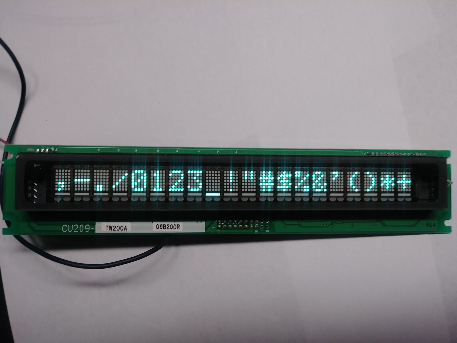 Noritake Itron Japan CU209-TW200A VFD 1x20 Display | eBay