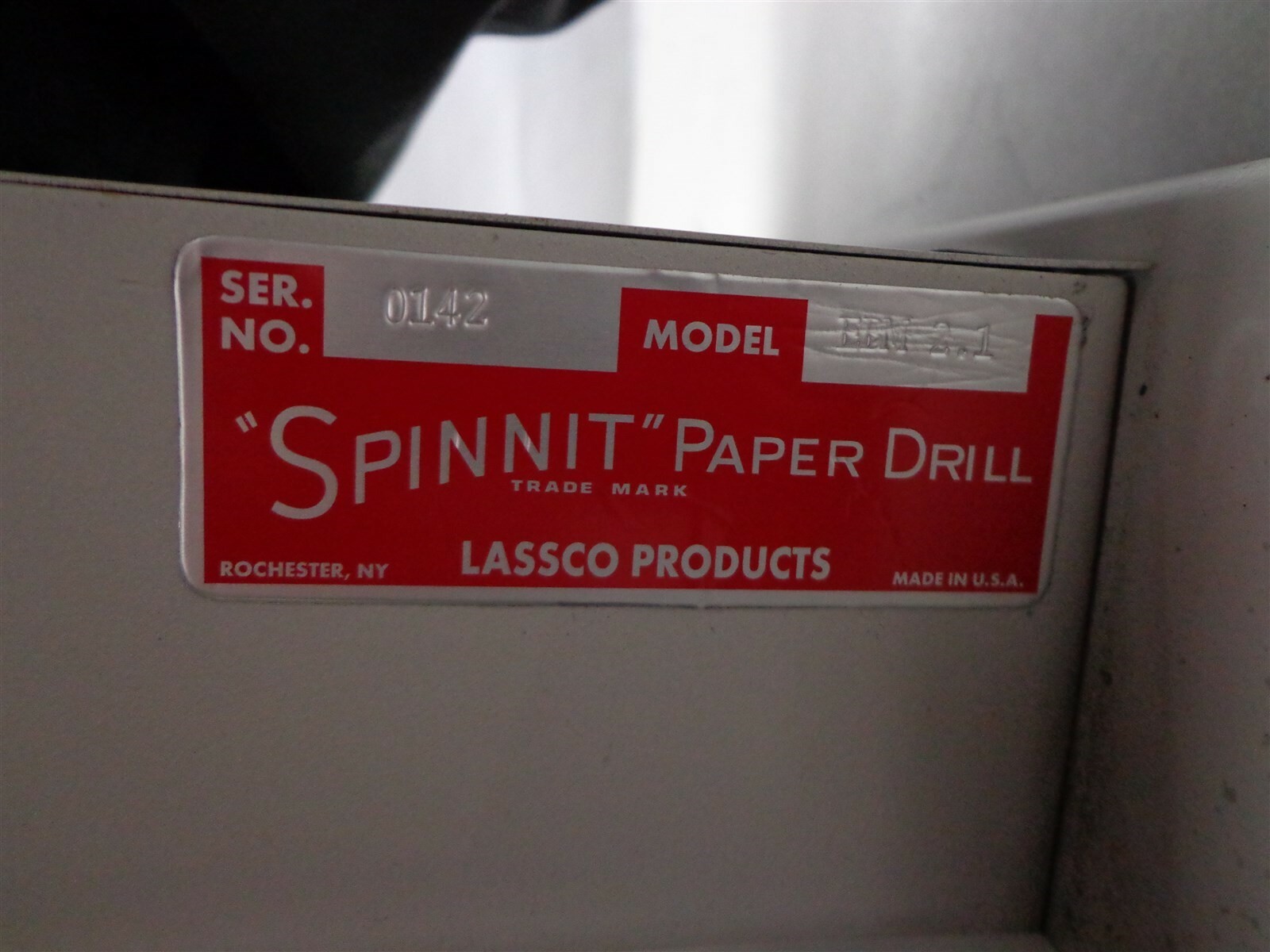 Lassco Spinnit EBM-2.1 Paper Drill EBM2.1