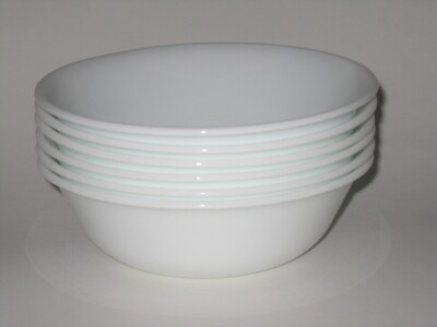 Corning Corelle WINTER FROST WHITE Set of 6 Soup Cereal Bowls 18 Oz. NEW In BOX