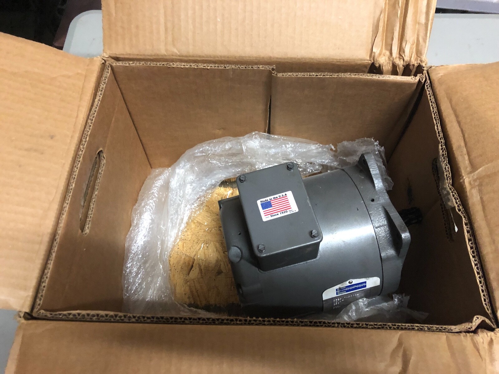 Baldor 16 hp 60hz 230 volt Industrial motor 600 rpm fr 56yz 