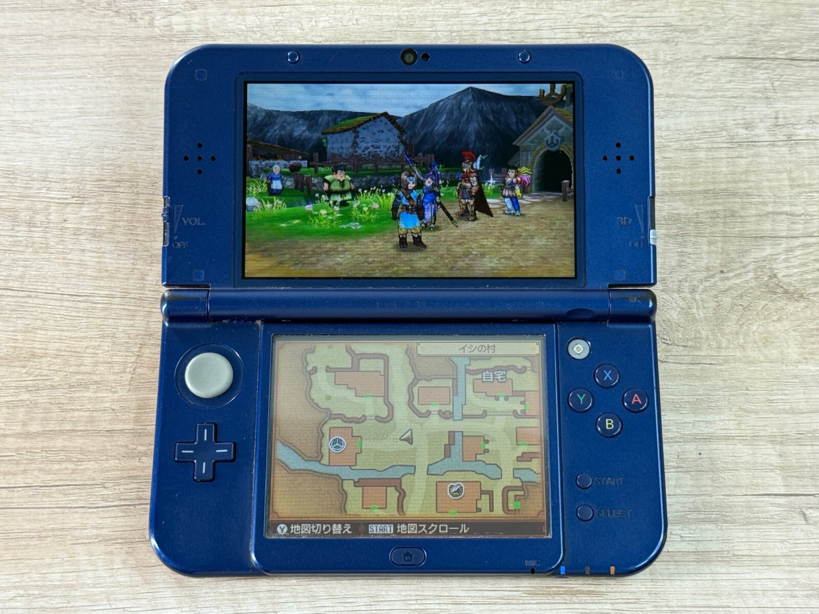 IPS Nintendo New 3DS XL Metallic Blue Console IPS Screen Top
