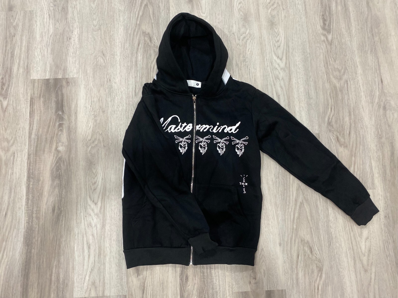 HAKU BLACK×CLEAR LOGO HOODED INTERLOCK ZIP-UP SWEATSHIRT - Black | ZARA Canada