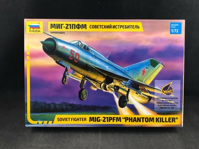 Zvezda MiG-21PFM Phantom Killer Soviet Fighter 1:72 Scale Model Kit 7202 NIB