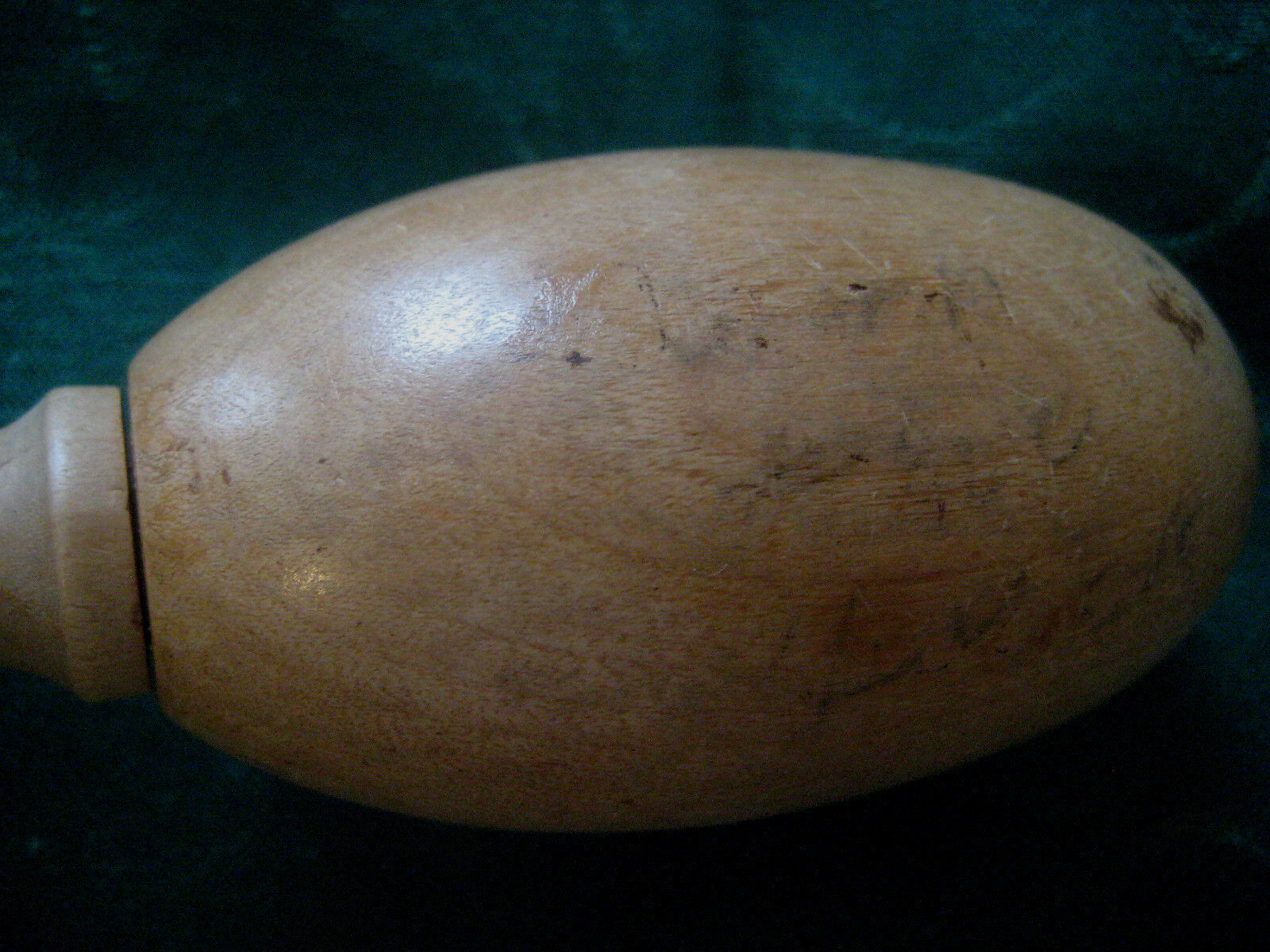 DARNING EGG vintage wood handle for socks 6