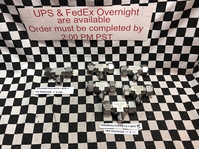 6x Ham Let Reducer Union Tee 764LRSS3/4X3/4X1/4 & 764LRSS3/4X3/4X3/8 #120Q2