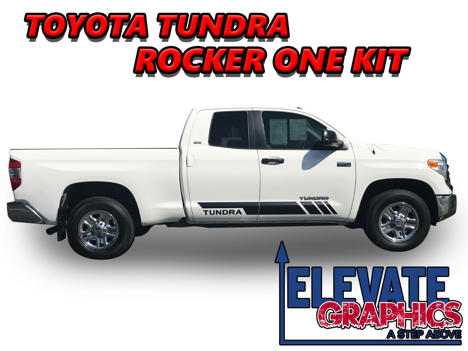 Tundra　英語版 For Toyota Tundra Graphics Side Rocker Lower Stripes Vinyl