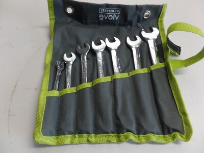 Craftsman Evolv 7pc Combination METRIC mm 12 Point Wrench Set 12353 w/wrap