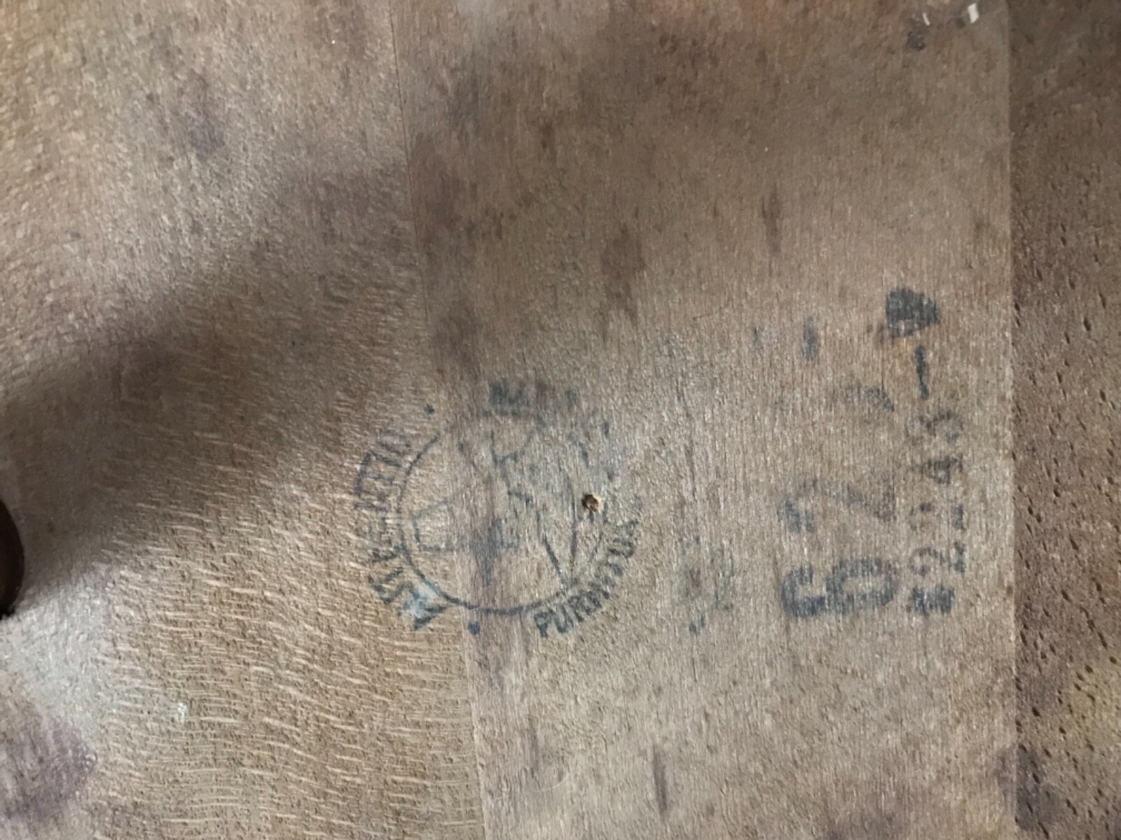 VINTAGE WOOD TRIPOD 3 LEG MILKING STOOL WITH HANDLE Made in Japan