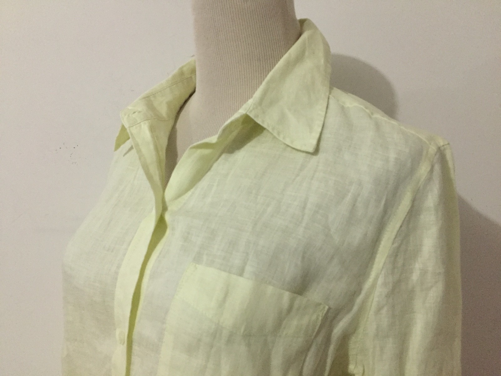 Victoria's Secret 100% Linen Romper Semi-Sheer Yellow Size 10  New!  NWOT!