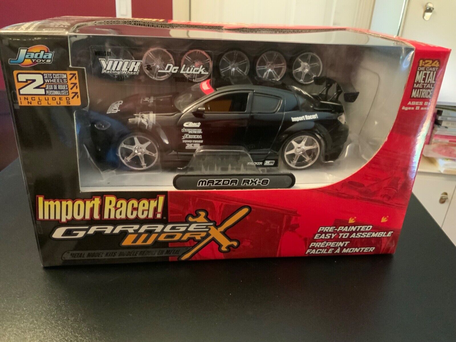JADA IMPORT RACER GARAGE WORX -1:24 MAZDA RX-8 WITH 2 SETS JADA IMPORT RACER GARAGE WORX -1:24 MAZDA RX-8 WITH 2 SETS