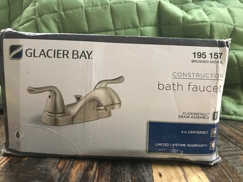 Glacier Bay Constructor Bathroom Faucet in Brushed nickel 195 157