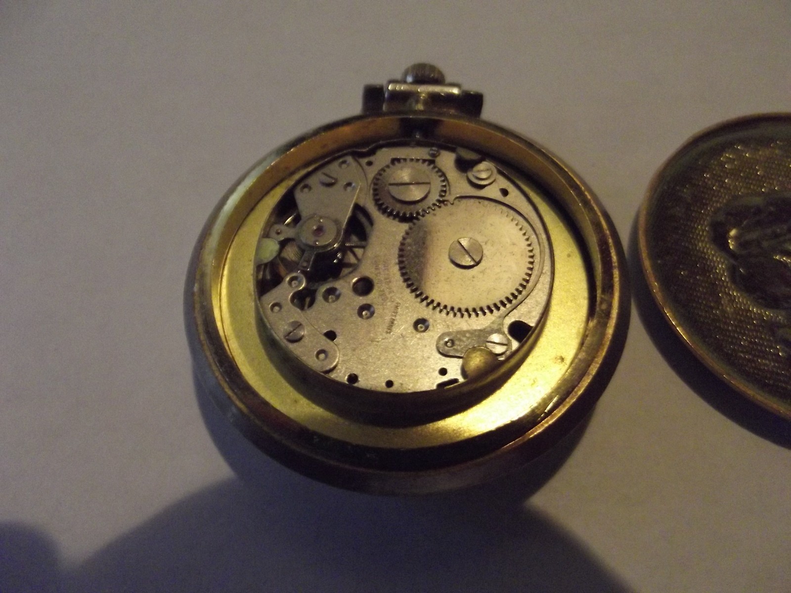 Quartex Electra Rail Road Themed Pocket Watch (Parts or Repair)