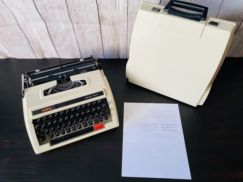 Brother typewriter photos of Brother Deluxe by year then serial number