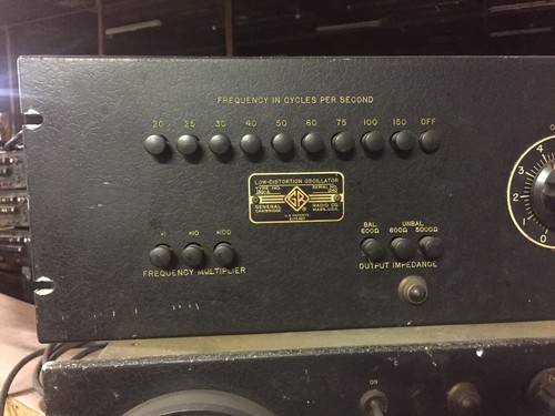 Cool vintage General Radio Tube-type Oscillator Cambridge-era 1301-A