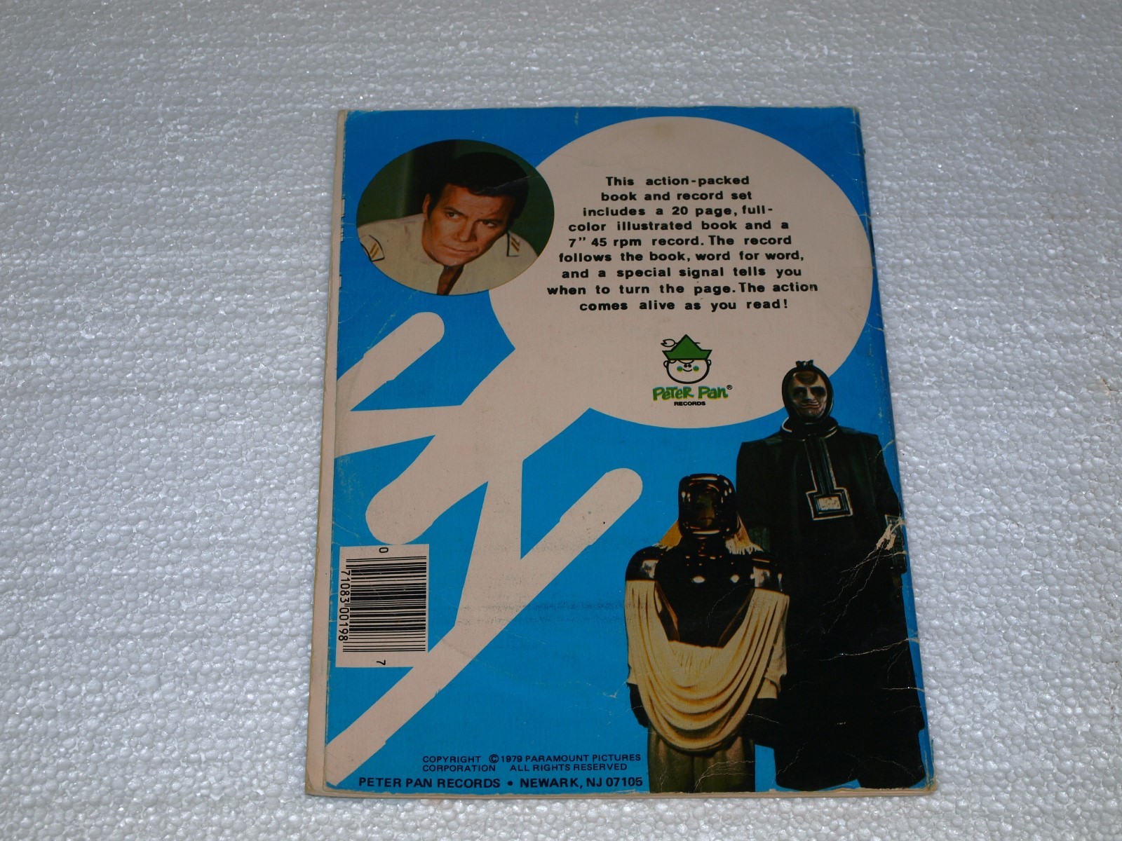 STAR TREK  Sci-Fi Book & 45rpm Record set THE ROBOT MASTERS 1979