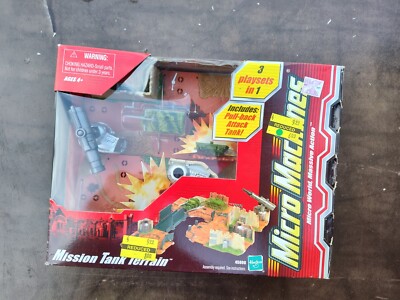 VTG 2003 Micro Machines Mission Tank Terrain Playset Hasbro #45808 New Sealed D8