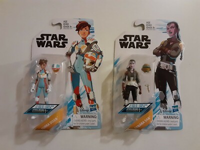 2019 Star Wars Resistance Animated LOT 2 Torra Doza/Synara San 3.75 Inch Figures