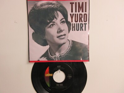  ' TIMI YURO ' HIT 45 + PICTURE  [ HURT ]   1961 !