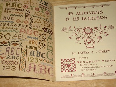 Laura J Conley Alphabets & Borders Cross Stitch Charts