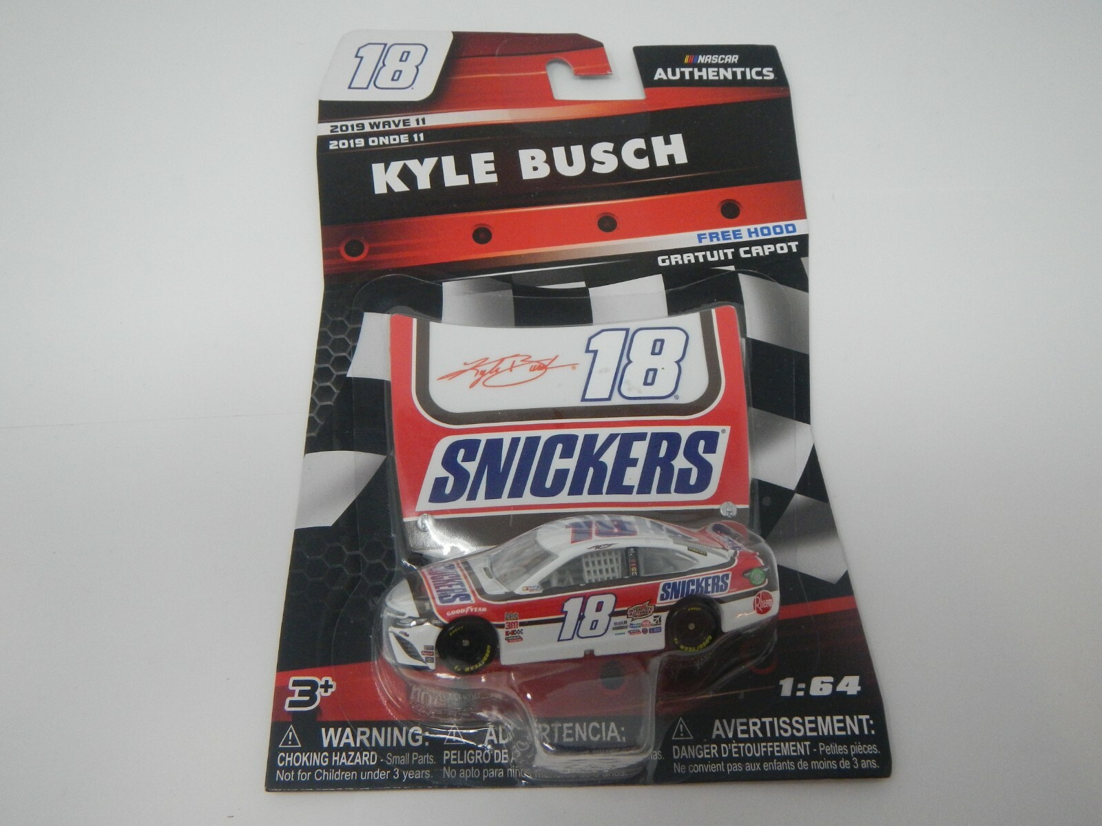 Nascar Authentics Kyle Busch Snickers #18 Wave 11 1:64 | eBay