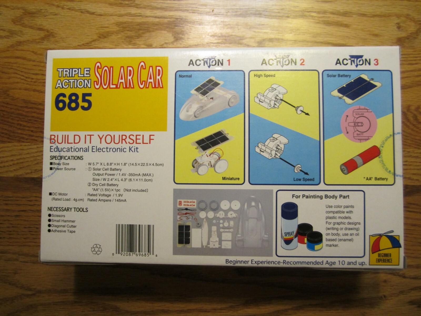 OWI Triple Action Solar Car 685 Educational Electronic Kit Brand New In Box