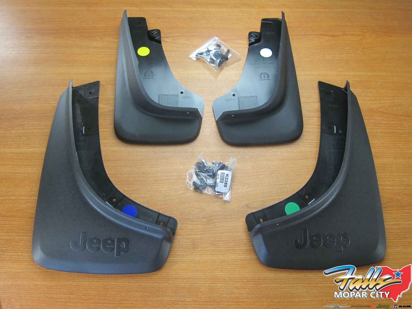 20192021 Jeep Cherokee Trailhawk Front & Rear Molded Splash Guards New