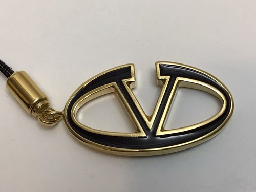 【VALENTINO GARAVANI】ロゴ刺繍ワンピース【vintage】 Vintage VALENTINO GARAVANI V Logo CELL PHONE STRAP AND CHARM