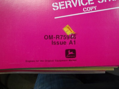 #16 John Deere 300 Series OEM ENGINES Operators Maintenance Manual OM-R75946 A1