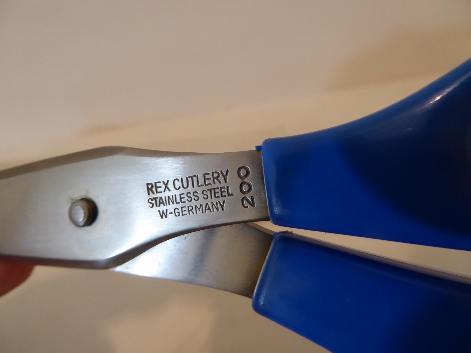 Vintage Joy Scissors Shears Chrome Plated SSteel Rex Cutlery #200 West Germany