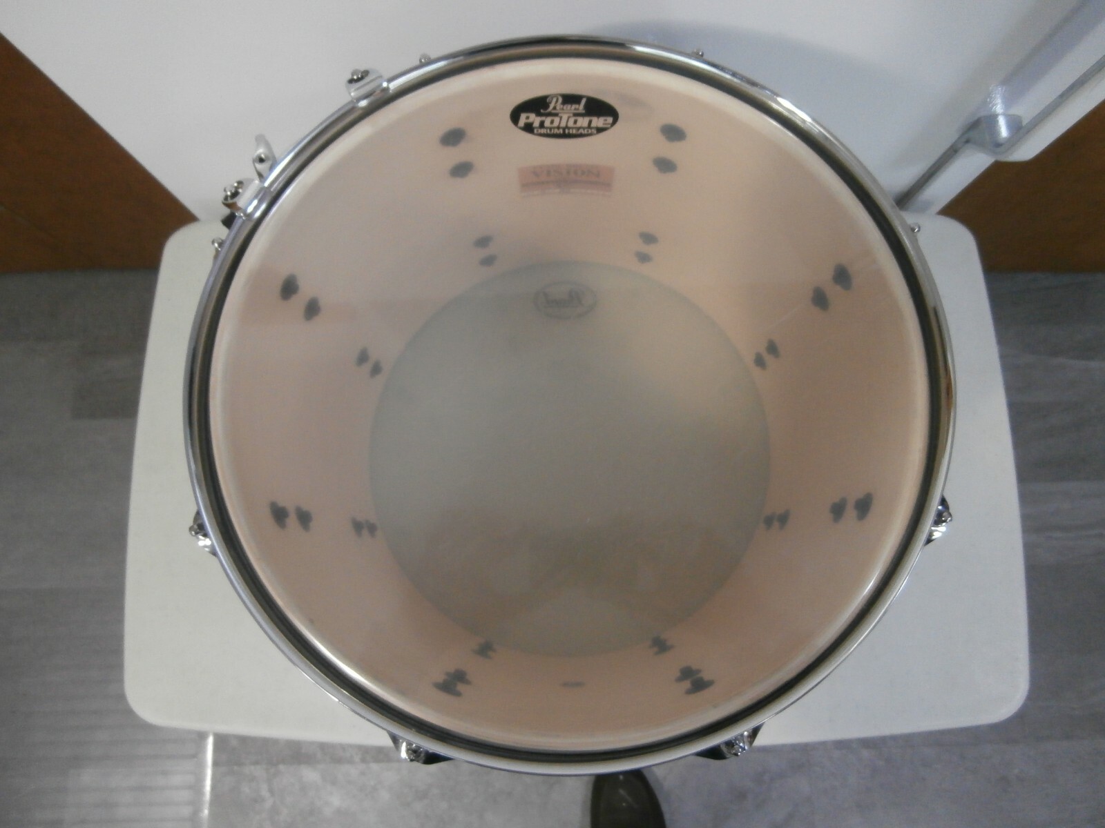 Pearl Vision 14 x 11 Tom - Birch Shell - VB C700 - Arctic Sparkle - Excellent Co