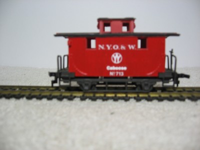 HO scale old time New York, Ontario & Western ''bobber'' caboose just finished!!