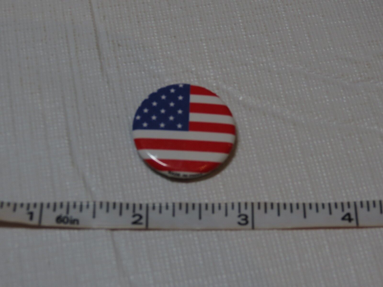 USA United States flag red white blue pin vintage button stars stripes vintage