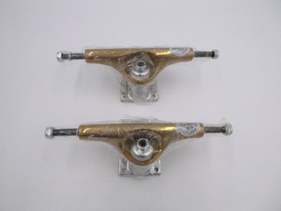 Pair Tensor Mag Light Glossy Skateboard Alloys Trucks 5.25 8'' Glossy Gold/Silver