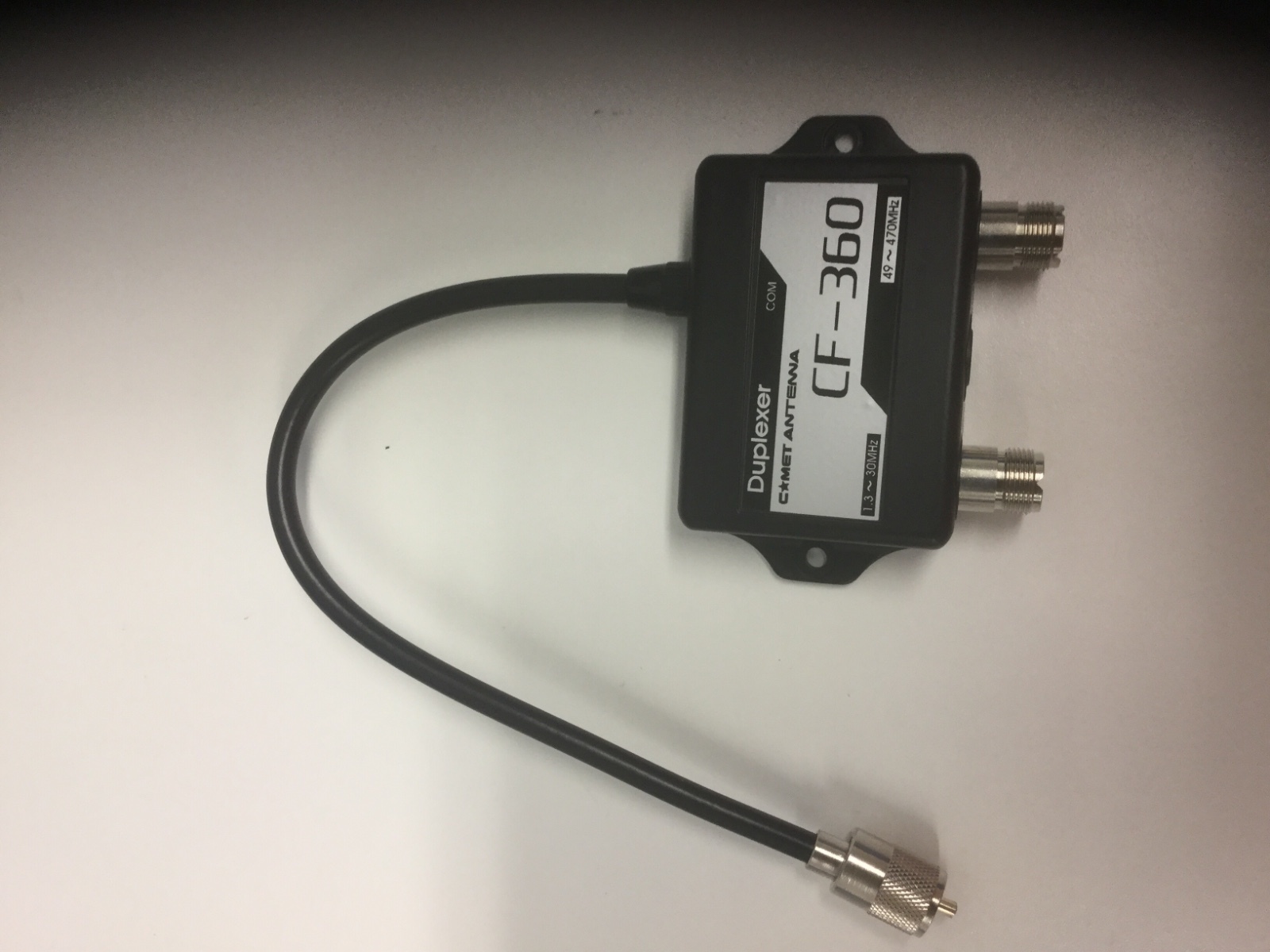 COMET CF-360B 1.3-30 MHZ/49-470MHZ DUPLEXER W PL-259, SO-239 FREE S/H