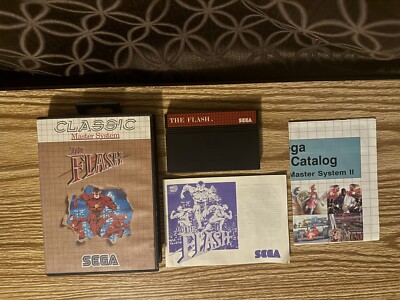The Flash *Classic* (Sega Master System) CIB Cart/Instructions/Box + Poster
