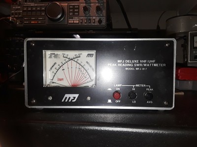 MFJ Deluxe VHF/UHF peak reading SWR/WATT meter! Model 817. Buy it now for 40.0