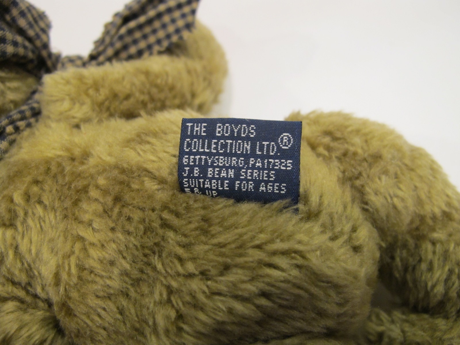 Vintage The Boyds Collection 1985 -97 J. B. Bean Series 1364 Teddy Bear #KEL TOY