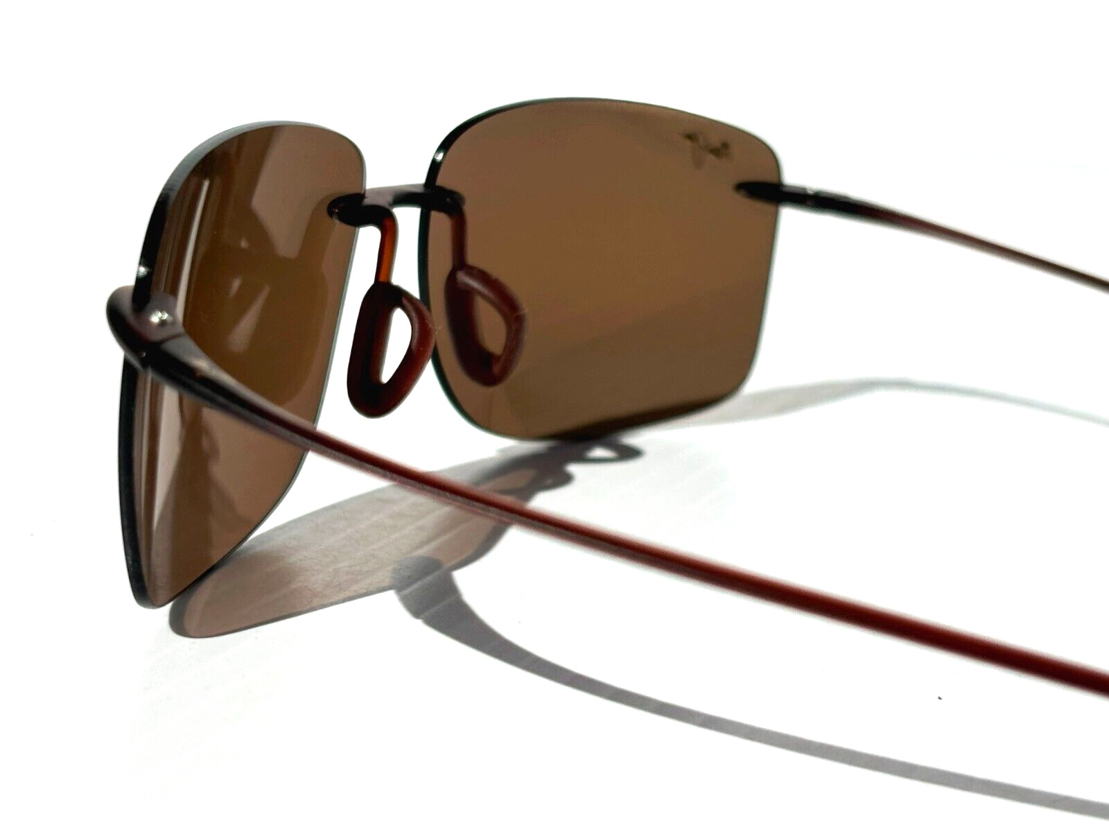 Pre-owned Maui Jim Hema Matte Rootbeer Polarized Hcl Bronze Lens Sunglass H443-26m In Brown