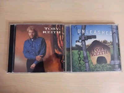 Toby Keith Self Titled & Unleashed by  (CD, 1993) Lot Of 2 Ft Scott Emerick 