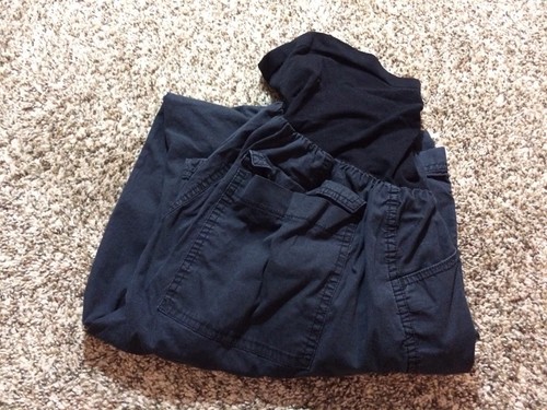 Motherhood Maternity Black Casual Cargo Pants. Size: XL.