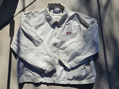 VTG Coors Light Jacket Mens Size XL Windbreaker Nascar Beer Silver Bullet Racing