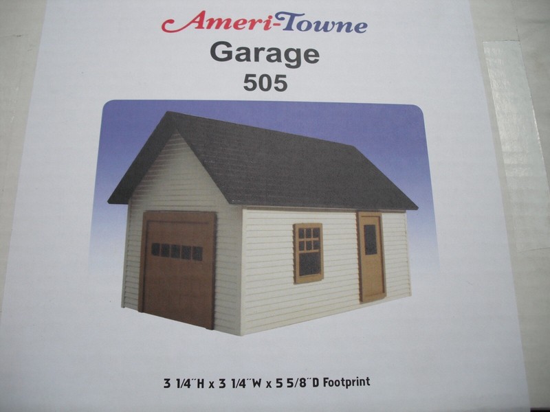 Ameri-Towne 505 Garage, Single Stall, OGR Publishing, Building Model Kit,O Scale